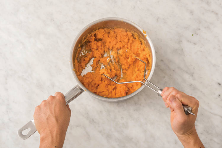 MAKE THE SWEET POTATO MASH