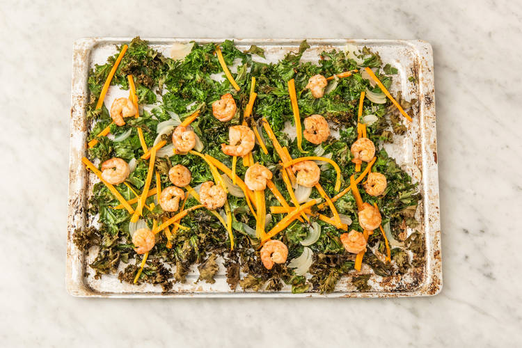 BROIL VEGGIES & SHRIMP