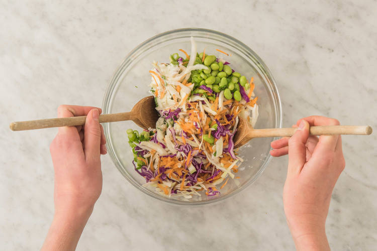 FINISH SLAW AND BURGERS