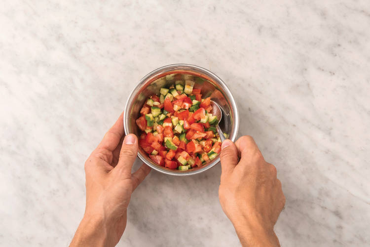 MAKE THE TOMATO SALSA