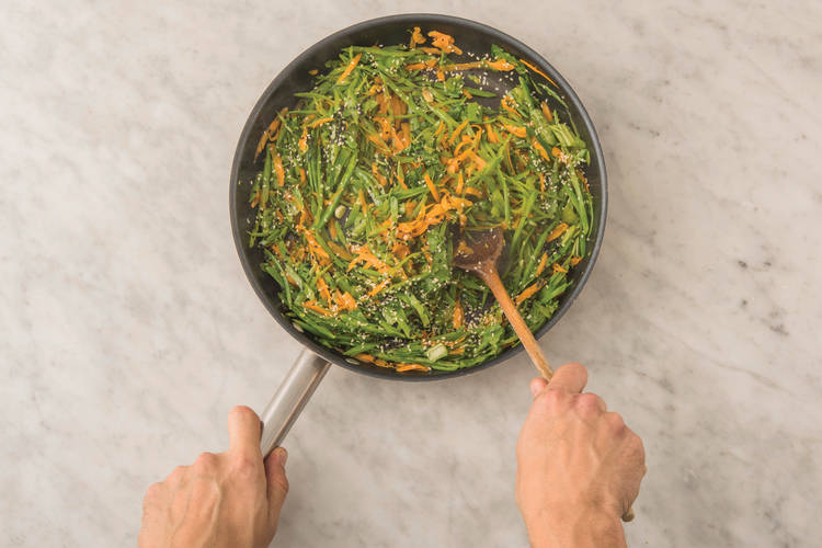 cook veggies