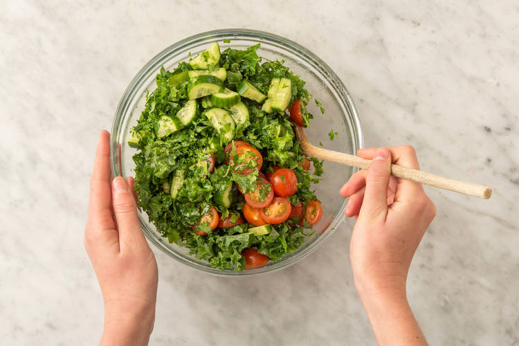 MAKE TABBOULEH & MIX MAYO