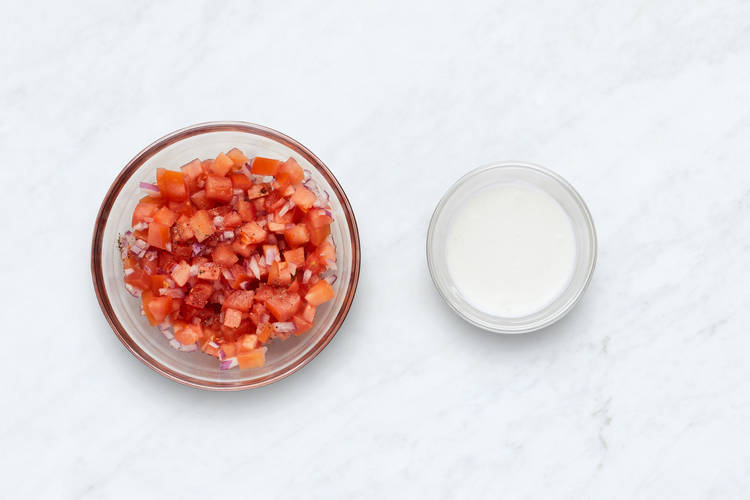 Make Pico de Gallo and Crema