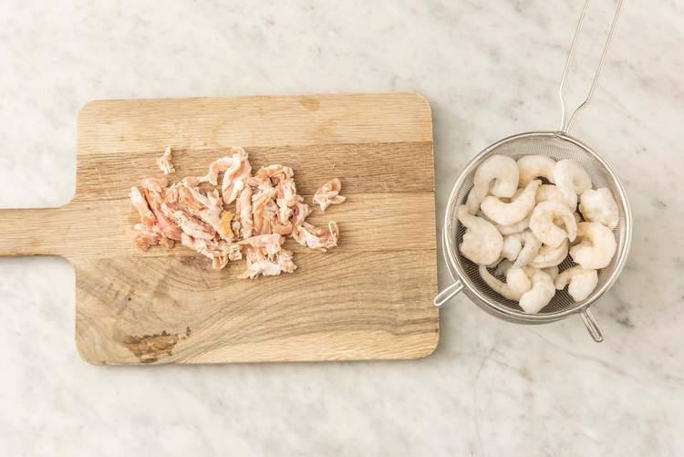PREP BACON & SHRIMP