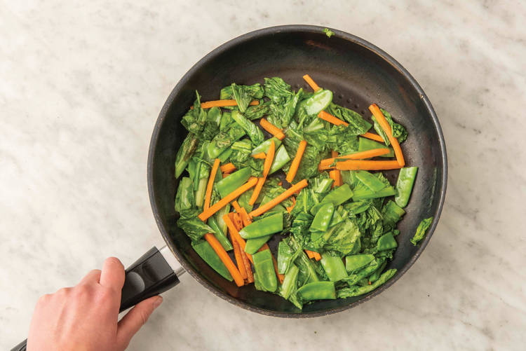 COOK THE SESAME VEGGIES