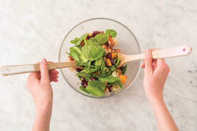 TOSS THE ROAST VEGGIES