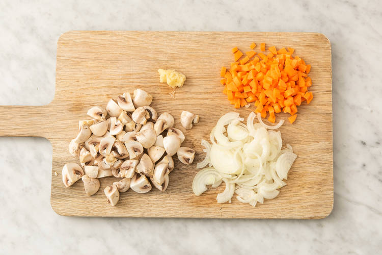 Ingrédients de coupe