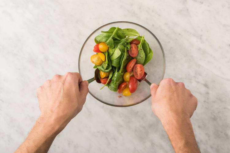 COOK PIZZA AND MAKE SALAD