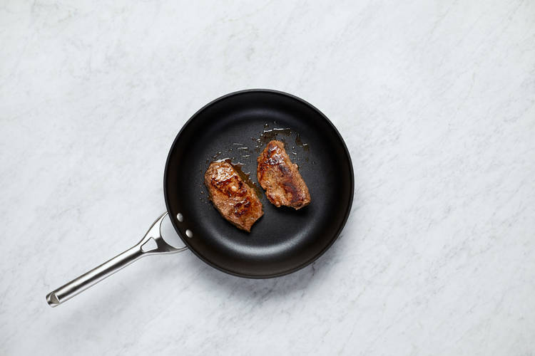 Cook Steak and Make Garlic Bread