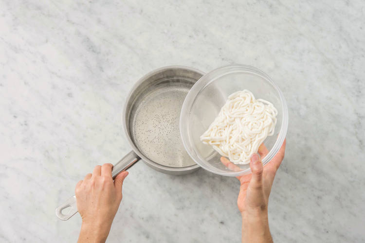 Boil the noodles