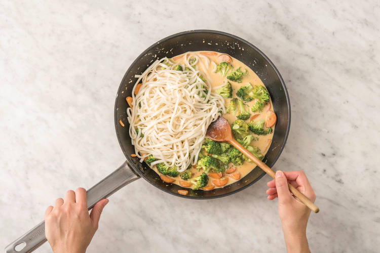 COOK THE VEGGIES AND SAUCE