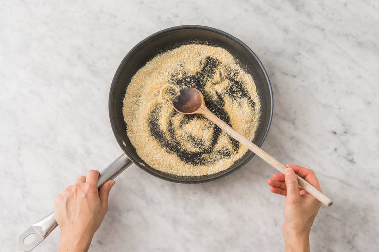 Make the Crispy Breadcrumbs