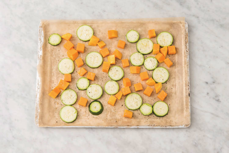 ROAST THE PUMPKIN & ZUCCHINI