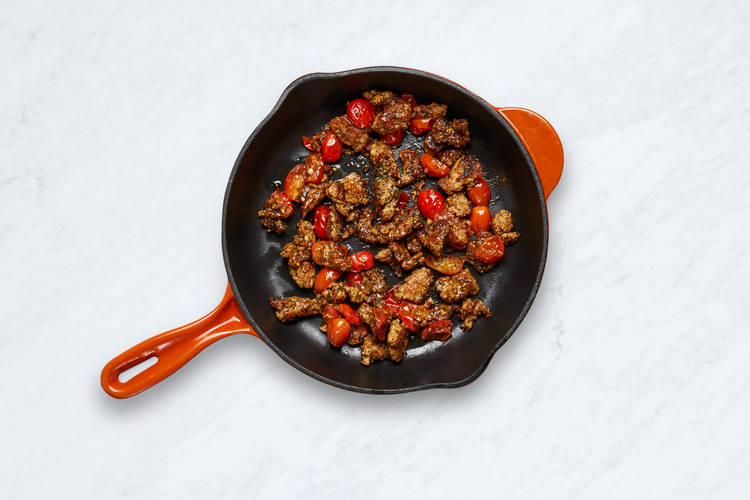 Cook Tomatoes and Garlic