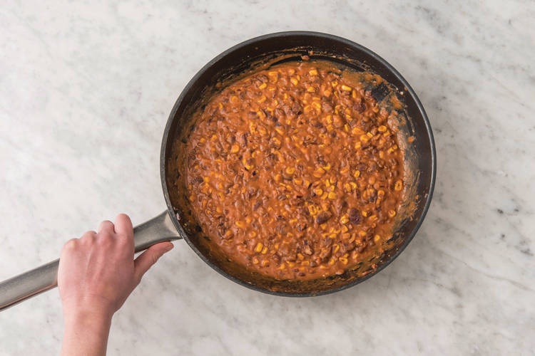 COOK THE CORN & BEANS