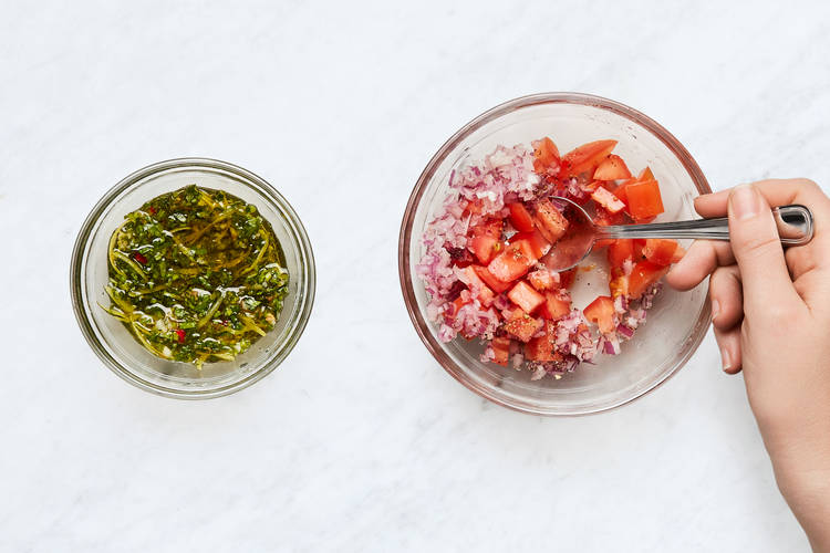 Make Chimichurri and Salsa