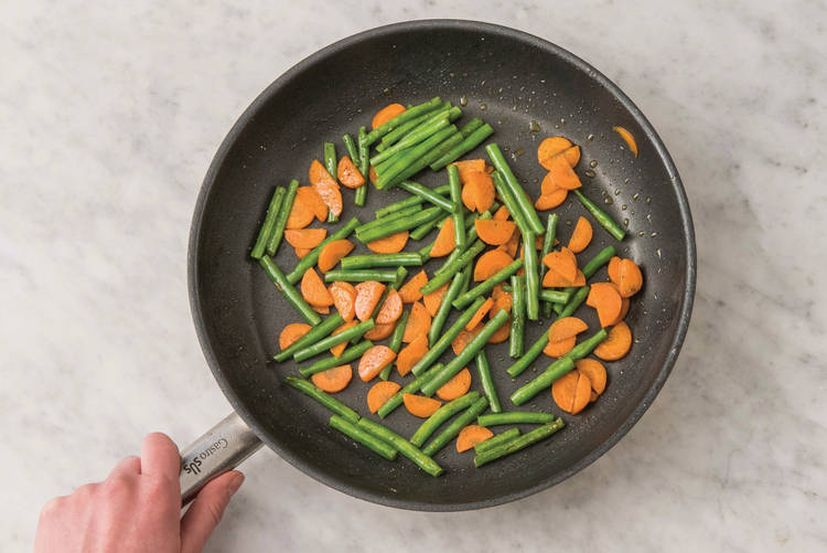Cook the veggies