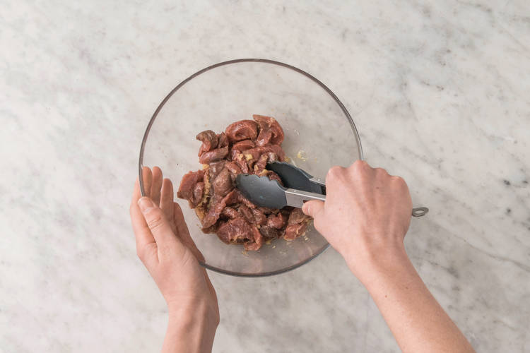 Add flavour to the beef