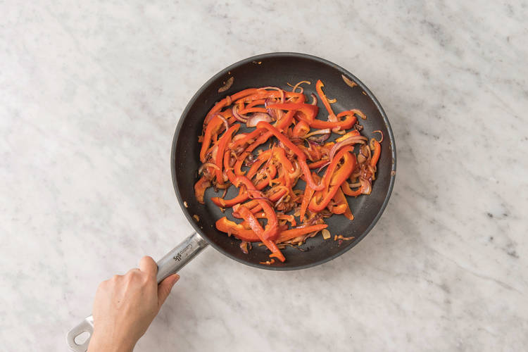 Cook the veggies
