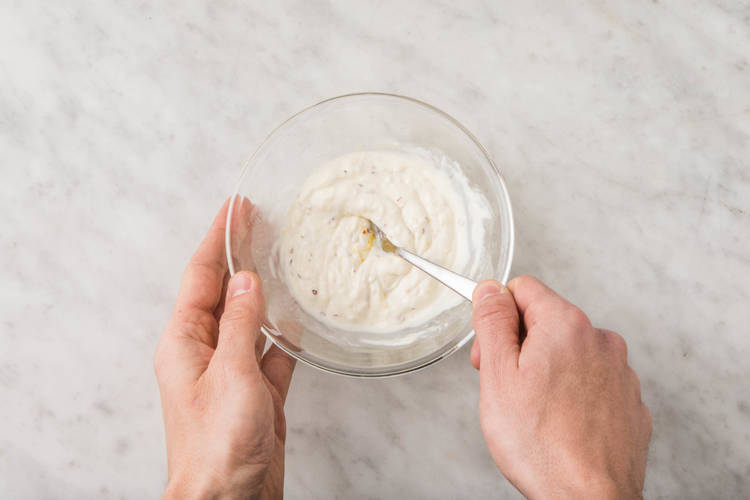 MAKE AIOLI AND TOAST BUNS