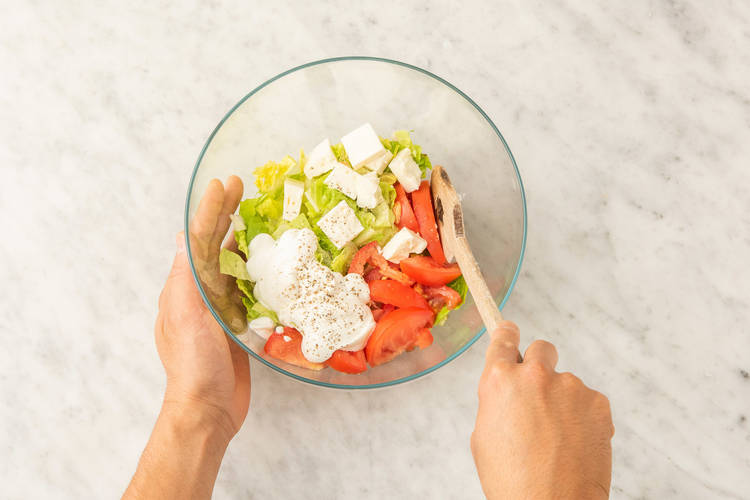 Salat zubereiten