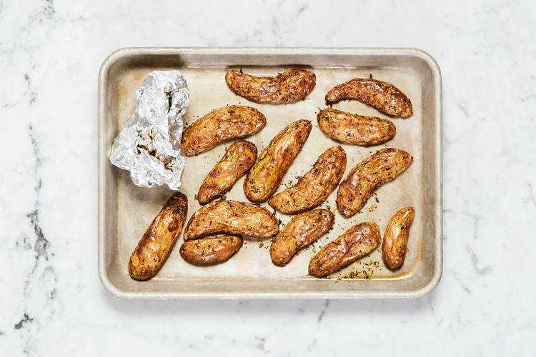 ROAST POTATOES AND SHALLOT