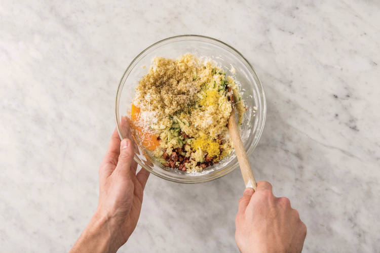 Make the fritter mixture