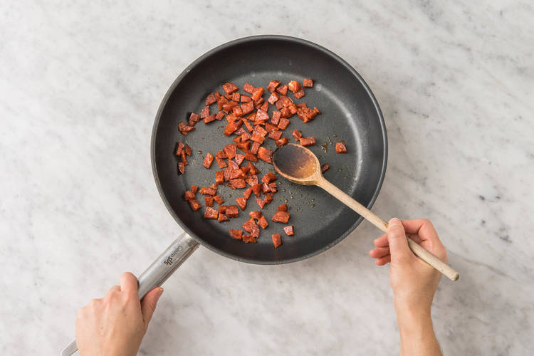 Chorizo braten