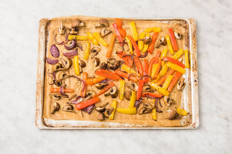 Gemüse backen