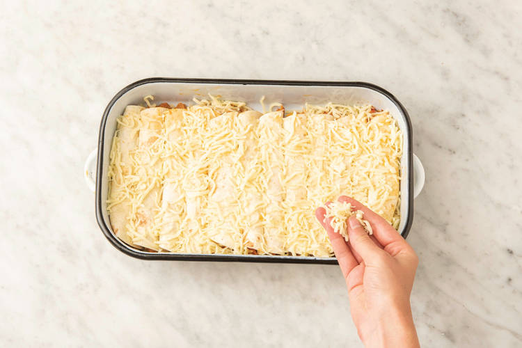 Bake the enchiladas