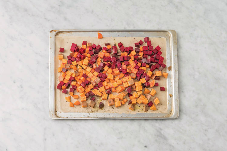Roast the veggies