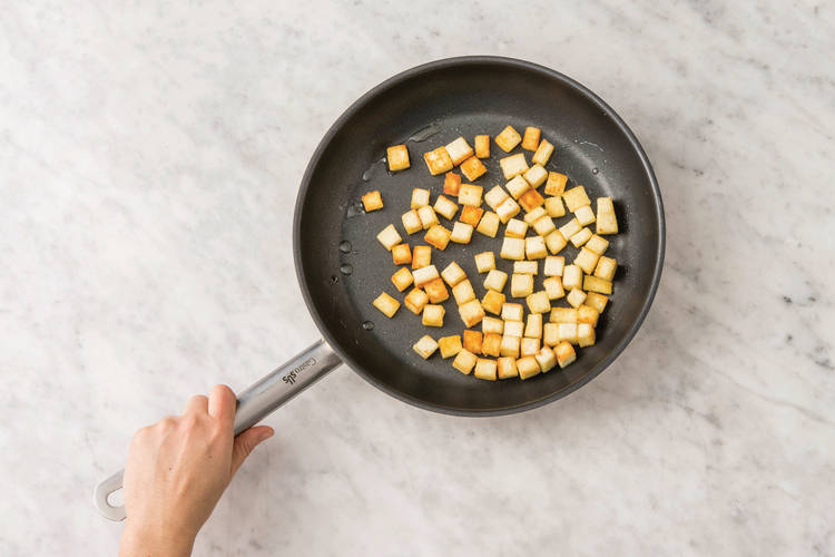 Pan-fry the paneer