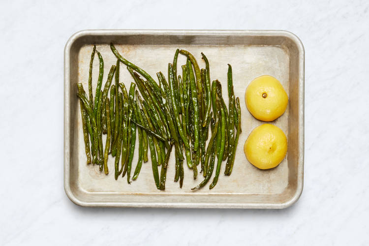 Roast Green Beans and Lemon