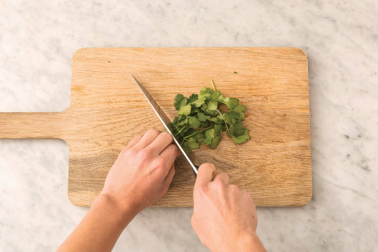 Prep the coriander