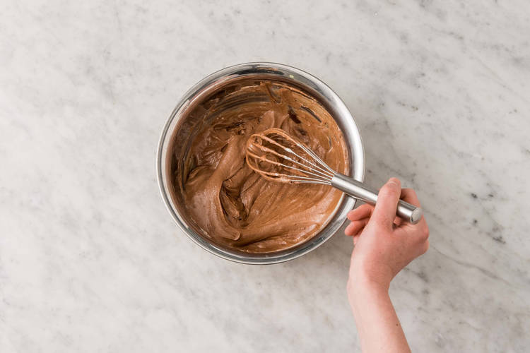 Schokoladendessert vollenden