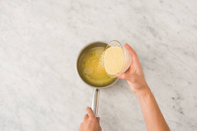 Make the carrot couscous