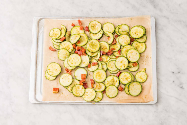 Roast the veggies
