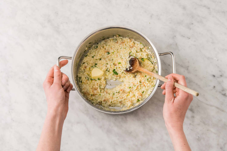 TOSS COUSCOUS AND MAKE HUMMUS