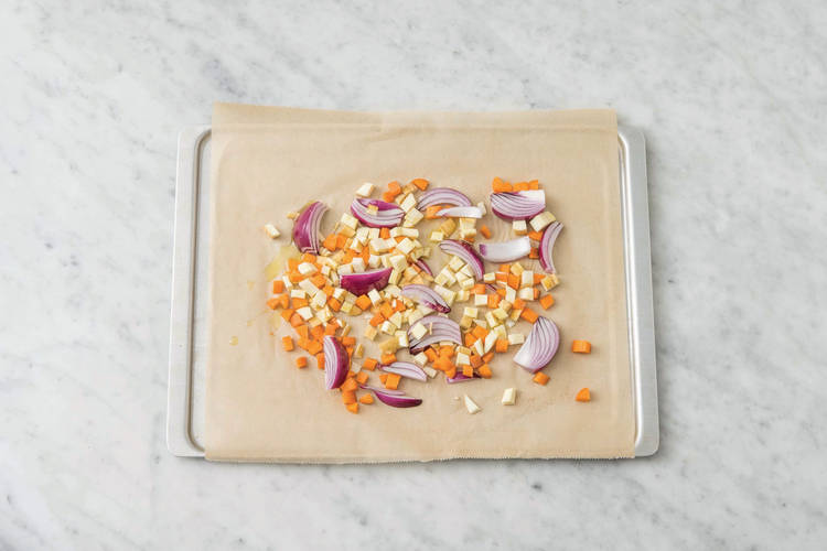 Roast the veggies