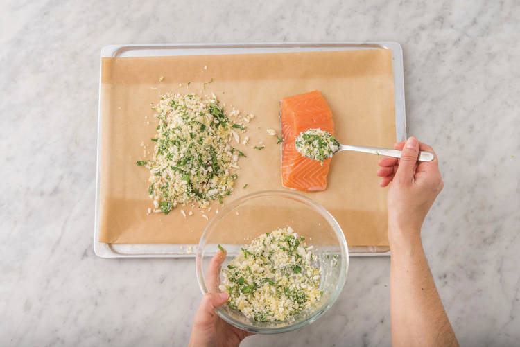 Bake the salmon