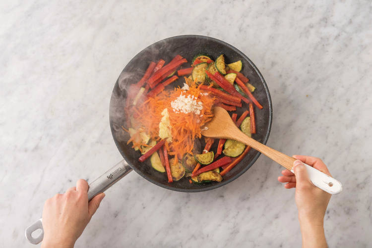 Cook the veggies