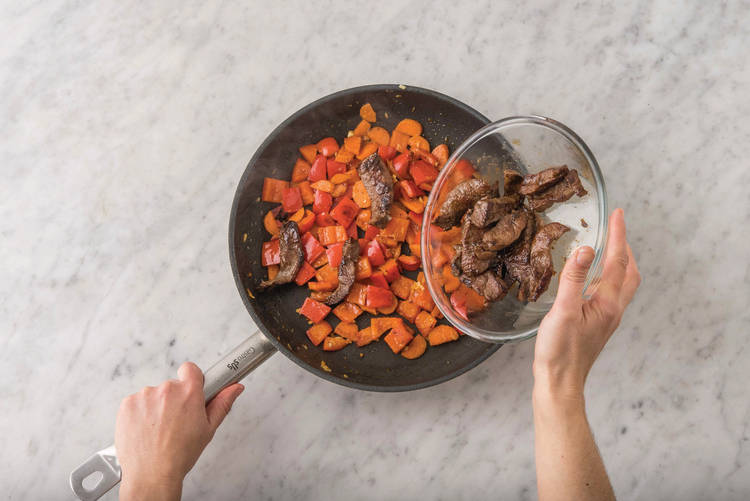 Cook the veggies
