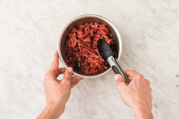 Flavour the beef