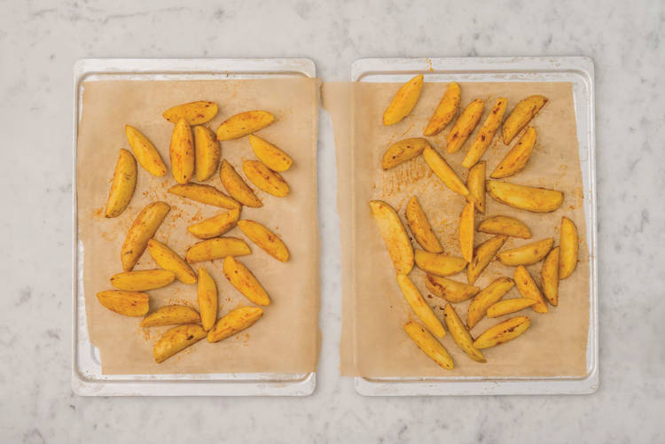 Bake the wedges