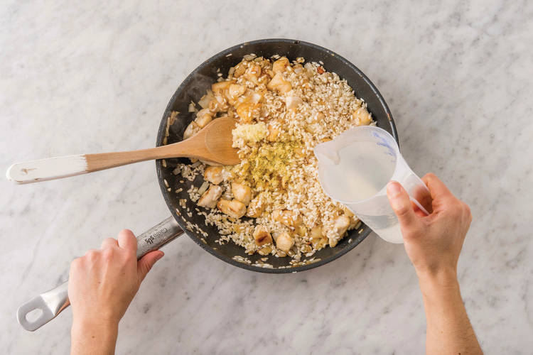 Start the risotto
