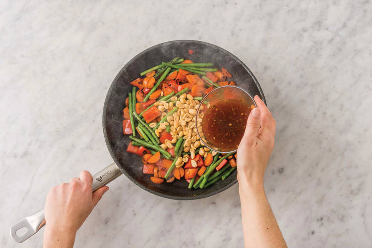 Cook the veggies
