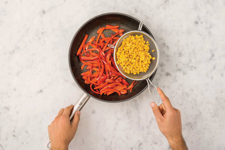 Cook the veggies