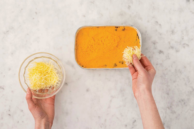 Grill the cottage pie