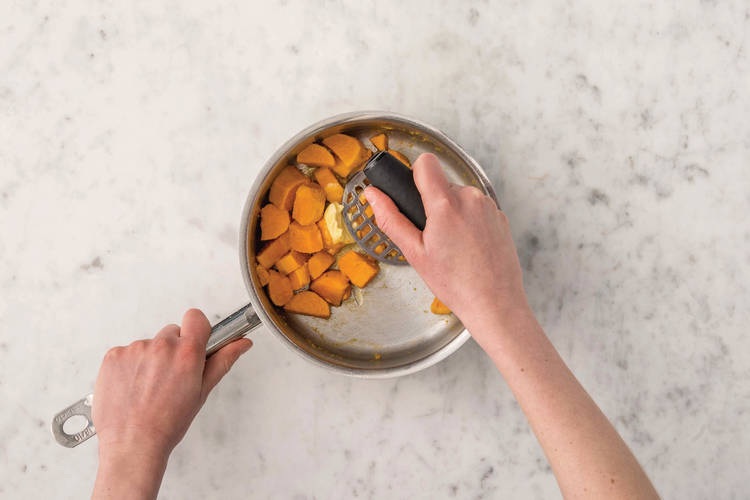Make the sweet potato mash