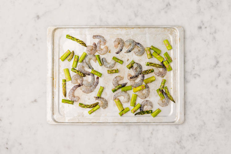 ROAST SHRIMP AND ASPARAGUS